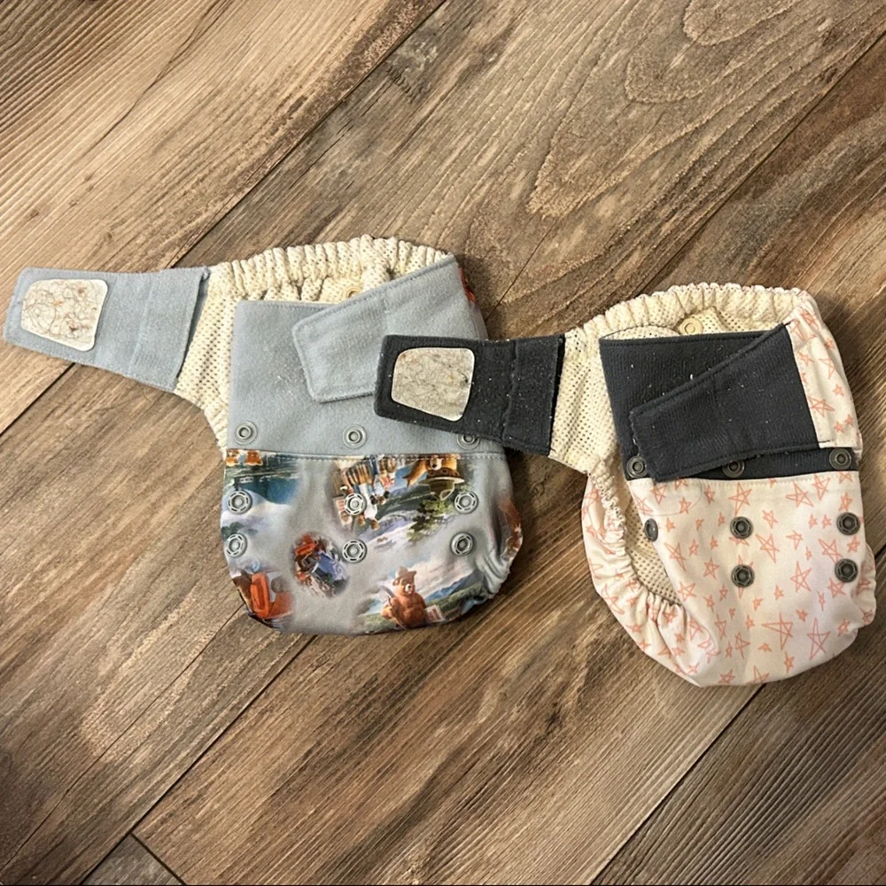 Grovia preloved Hook and Loop shells- Cloth Diaper Set - Multicolor
